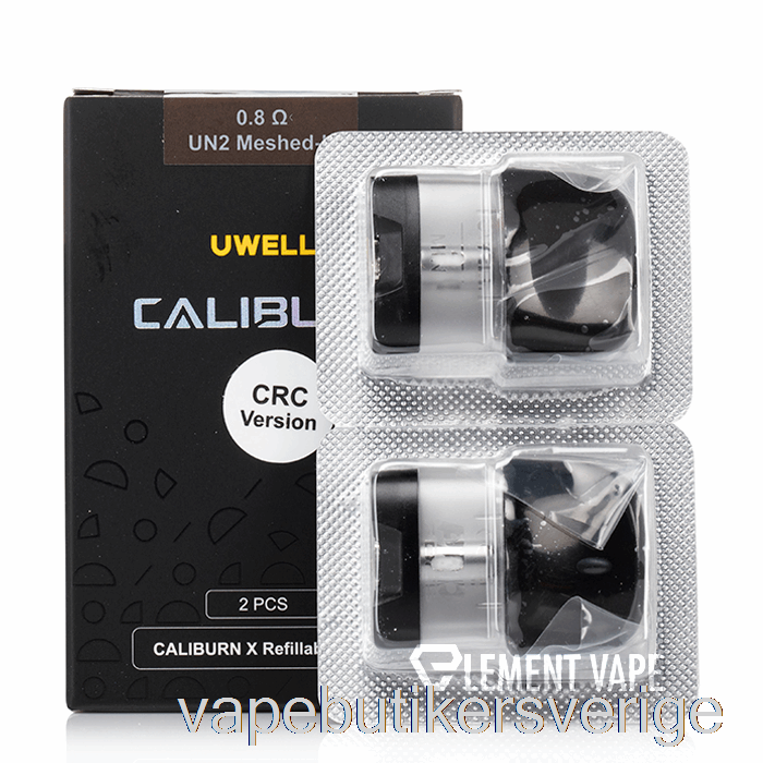 Vape Sverige Uwell Caliburn X Utbyteskapsel 3ml Pod + 0,8ohm Spole
